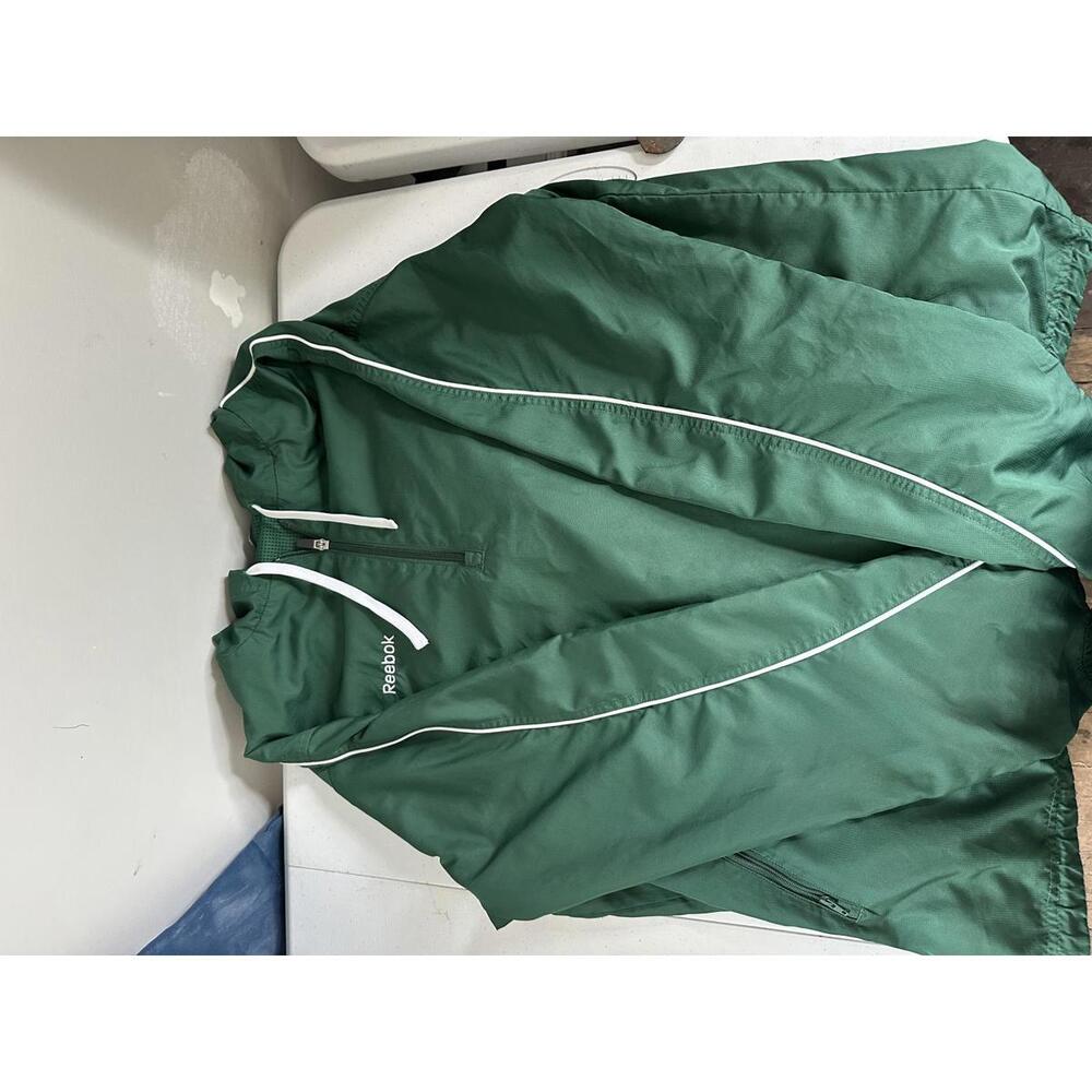 Men's Reebok Green Large Windbreaker